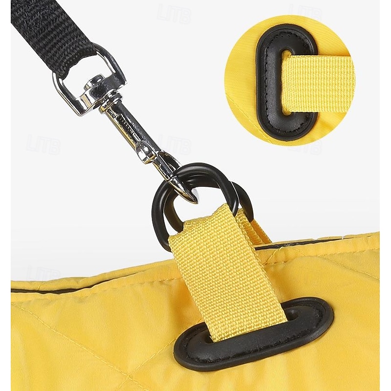 Dog Coat Jacket Parka Jacket with Harness Reflective Warm Water-Resistant Outdoor Dog Clothing for Medium Large3