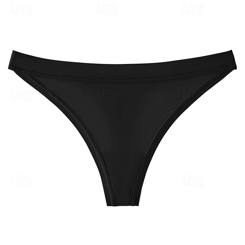 Men's Basic Panties Boyshorts G-strings & Thongs Panties 1 PC Underwear Simple Romantic Sexy Pure Color Cotton Low Waist Petite Sexy Black Pink Wine XS S M Home Outfits2