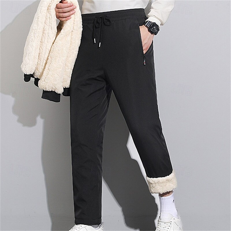 Men's Athletic Pants Sweatpants Trousers Pocket Drawstring Elastic Waist Plain Comfort Breathable Full Length Sports Outdoor Daily Fashion Casual Black Gray Micro-elastic