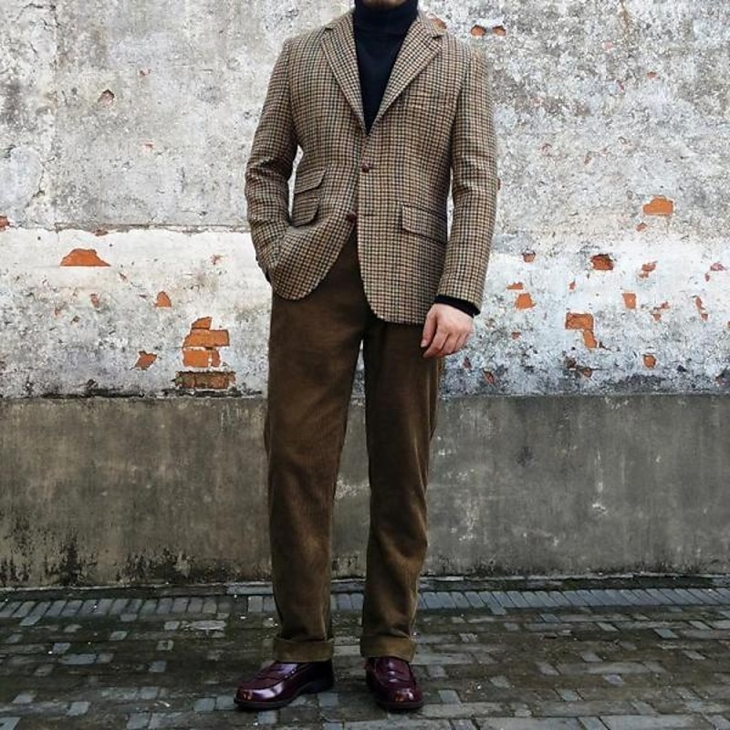 Retro Vintage Roaring 20s 1920s Pants Trousers Corduroy Pants Gentleman Gangster Fancy Dress Men's Masquerade Casual Adults' Pants4