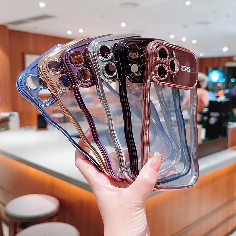 Phone Case For iPhone 17 Pro Max 17 Air 16 15 14 Pro Max Plus 13 12 11 Pro Max Mini Back Cover Shockproof Retro Plating