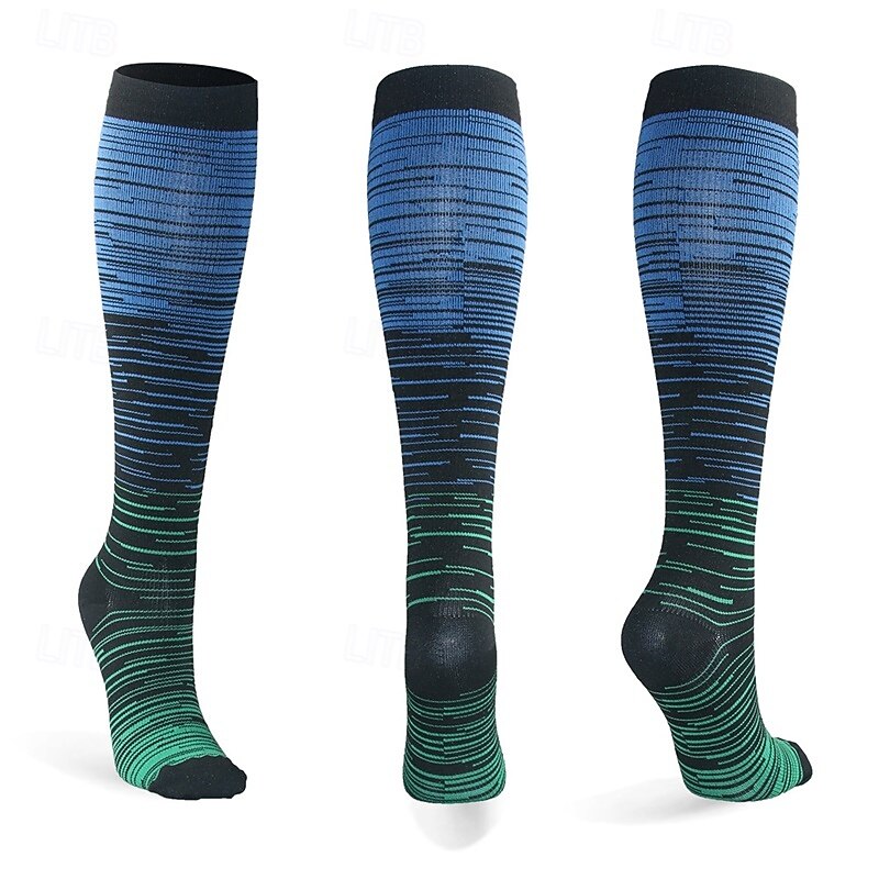 Yoga Socks 3 Pairs Men's Women's Compression Socks Anti-Slip Breathable Sweat wicking Comfortable Gym Workout Basketball Football / Soccer Running Jogging Sports Colorful Fashion Polyester3