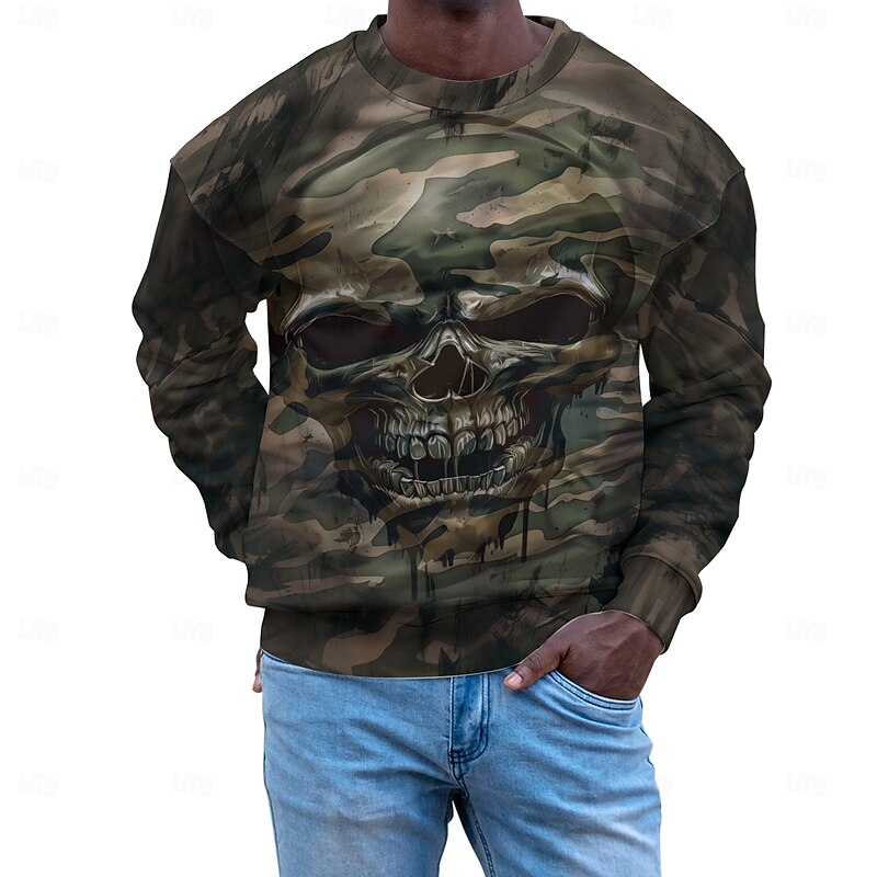 Men's Graphic Dark Sweatshirts Golf Pullover Sweatshirt Long Sleeve Sweatshirt Hooded Vacation Cool Daily Print Vacation Sports Outdoor Going out Printing Winter Spring &  Fall3