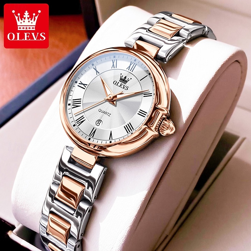 OLEVS 5608 Luxury Brand Women's Watch Classic Fashion Waterproof Luminous Calendar Watch Elegant Quartz Women Watch