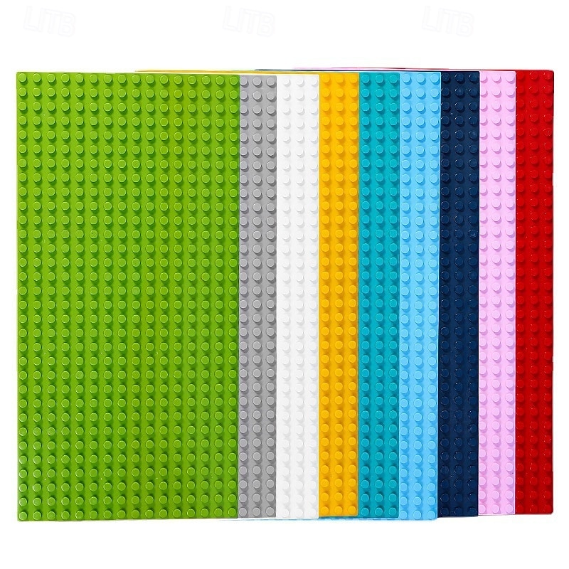 4 Pack Classic Baseplates Building Plates for Building Bricks Compatible with All Major Brands and Activity Table-Baseplate 10 x 10 Age 3 and up Multicolored2