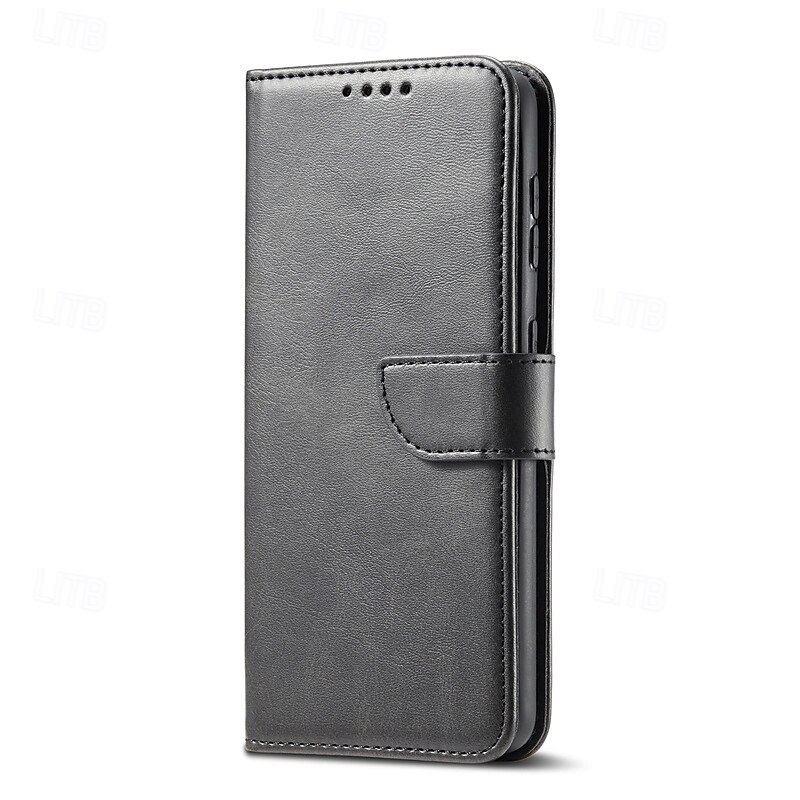 Phone Case For S25 S24 S24 FE S23 S22 S21 Ultra Plus A55 5G A35 5G A25 A15 Back Cover with Stand Holder with Wrist Strap Card Slot Retro TPU PU Leather4