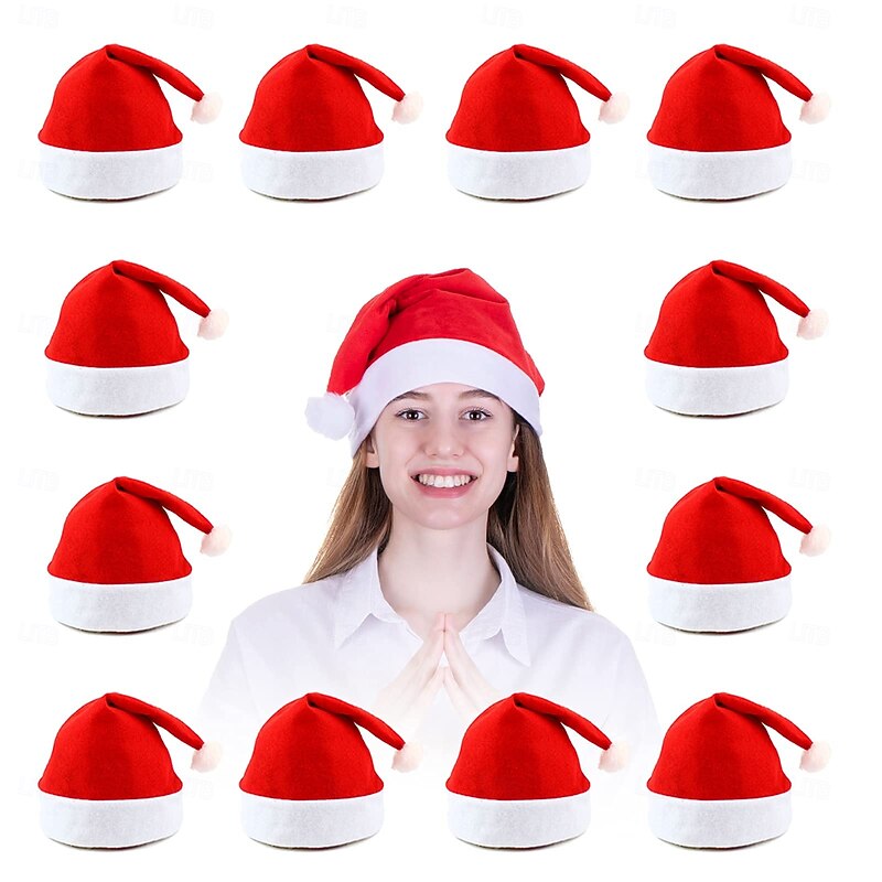 Santa Claus Santa Suits Christmas Party Supplies Christmas Hat Unisex Christmas Christmas New Year Christmas Eve Hat