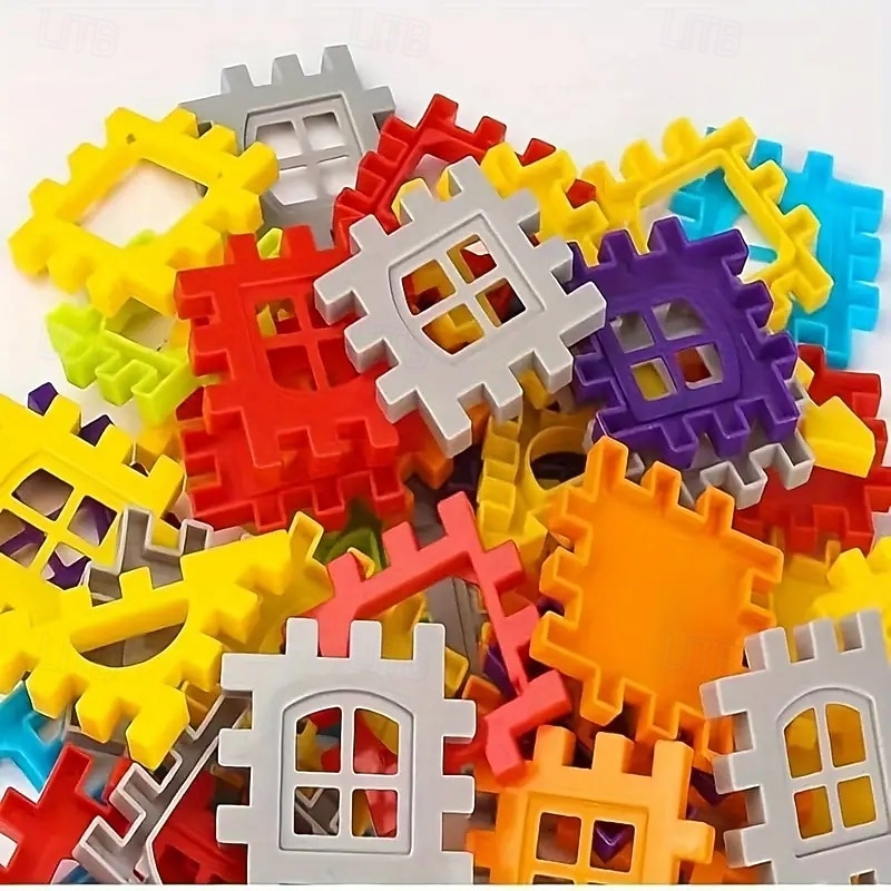 100pcs House Assembly Building Blocks Large Size Creative Square Block Building Blocks Basic Assembly Building Blocks Educational DIY Assembly Toys Birthday Gifts Christmas Halloween Gift4