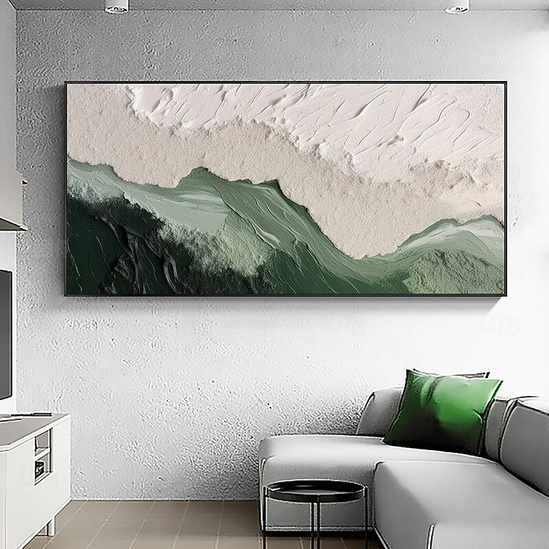 Mintura Handmade Sea Wave Oil Paintings On Canvas Wall Art Decoration Modern Abstract Beach Scenery Picture For Home Decor Rolled Frameless Unstretched Painting4