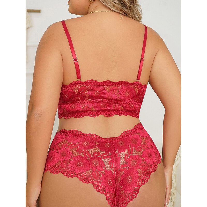 Plus Size Santa Claus Babydoll Lingerie Bra Underwear Women's Christmas New Year Christmas Eve Sexy Adults Party Christmas Bra4