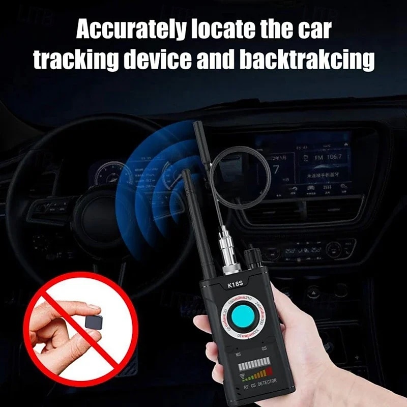 Multifunction Reverse Camera Detector Anti Monitoring GPS Signal RF Tracker Detect Covert Listening Device4