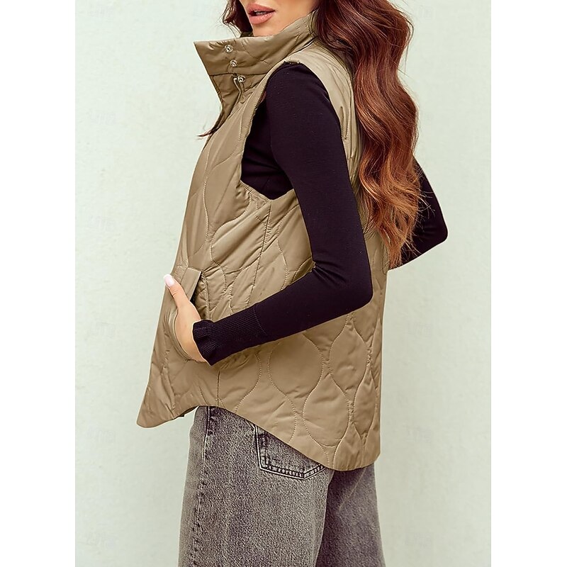 Womens Jacket Fleece Lapel short cotton-padded jacket2