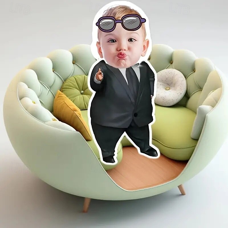 Irregular Cushions & Pillows Personalized Gift Photo Suit Kid Custom Gift Ideas in Various Sizes with Insert Gift for Him/Kid/Elderly