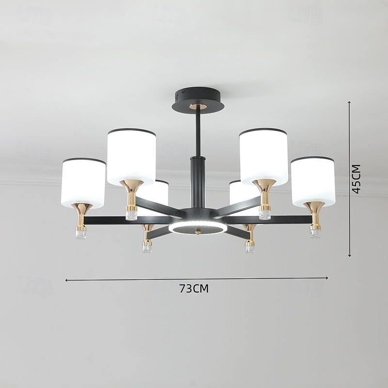 Modern Chandelier Ceiling Light LED Pendant Lights Modern Flush Mount Ceiling Lamp for Dining Room Living Room Black Golden 6/8/10/15-Lights 110-240V3