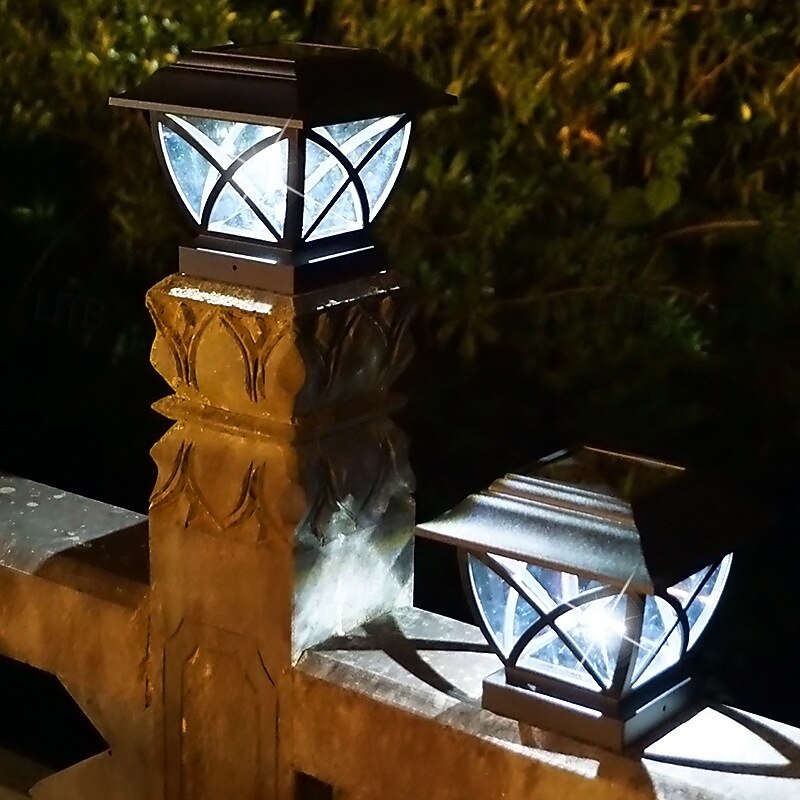 Pillar Lamp Garden Posts Caps Lighting Landscape LED Lights Post Light 110-240V3