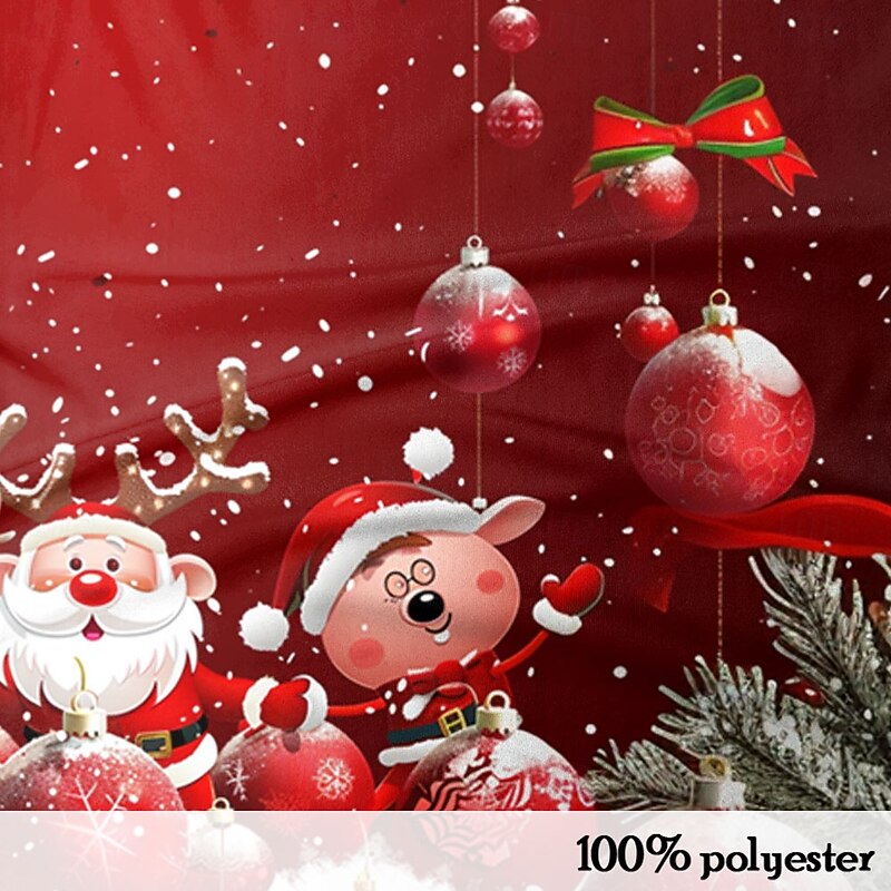 Christmas Men's Santa Claus Polo Shirts Zip Polo Long Sleeve Polo Shirts Collar Casual Party Evening Wear Dailywear Zipper Spring Fall & Winter Red3