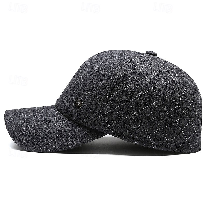 Men's Baseball Cap Sun Hat Black Gray 100% Cotton Fashion Casual Street Daily Geometic Adjustable Sunscreen Breathable4