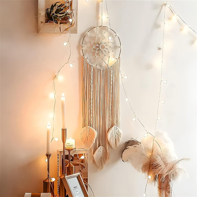 Wall Hanging Dream Catcher Woven Wall Dream Catcher Handmade Boho Dream Catcher Tassels Decoration Home Decoration Crafts2
