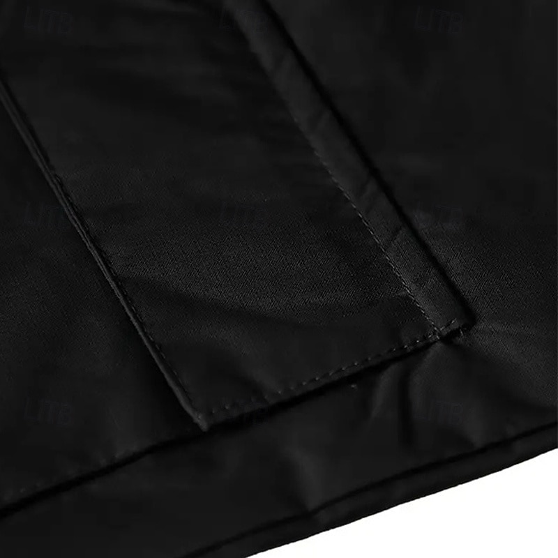 Men's Softshell Jacket Hiking Jacket Outdoor Waterproof Windproof Hiking Outfits Hiking Clothes Spring Autumn / Fall Windbreaker Hunting Ski / Snowboard Climbing Patchwork Dark Grey Black White4