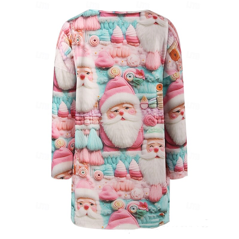 Christmas Santa Claus Hoodie Cartoon Manga Anime 3D Print 3D Graphic For Women's Adults' Christmas Carnival 3D Print Party Casual Daily2