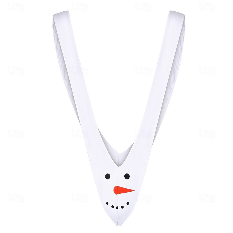 Snowman Thong Underwear Christmas Gift Mankini Men's Funny Prank Adults Christmas New Year Christmas Eve Christmas Party2