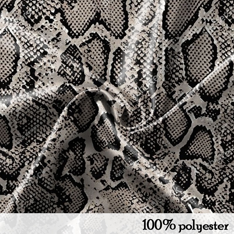 Men's Serpentine Casual Shirt Button Up Shirt Long Sleeve Fashion Casual Party Casual Spring Fall Winter Stand Collar Dark Gray3