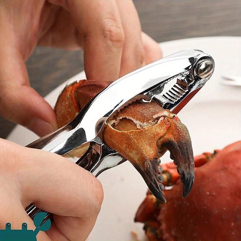 Stainless Steel Nutcracker Set with Crab Needle - Durable, Rust-Resistant Walnut & Nut Opener for All Nuts - Versatile Kitchen Gadget for Home and Commercial Use2