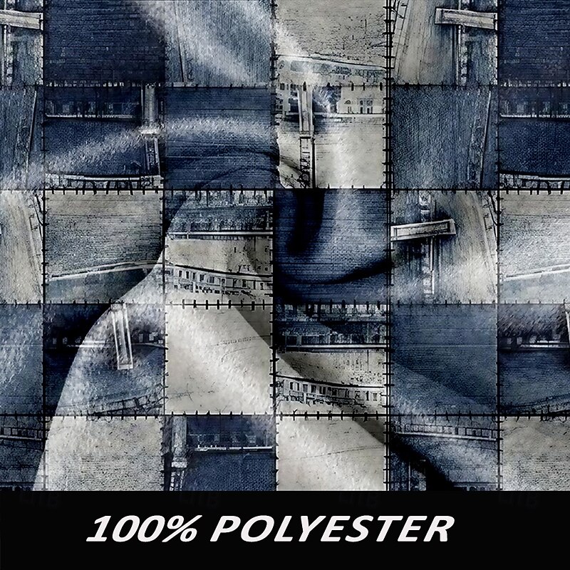 Men's Plaid Winter Coat Fleece Jacket Overcoat Thermal Comfortable Vintage Casual Formal Outdoor Daily Wear 3D Print Buttons Front Pocket Winter Turndown Long Sleeve Blue3