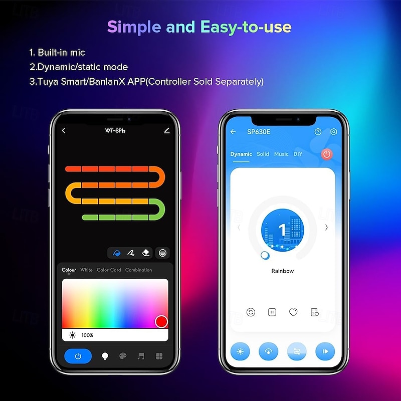 Permanent Light 16.5-150ft Smart RGBIC Outdoor Eaves Light, Eternity Light with Tuya WiFi APP Control, IP65 Waterproof, DIY Programming, Alexa/Google Compatible for Christmas and Home Decorations4