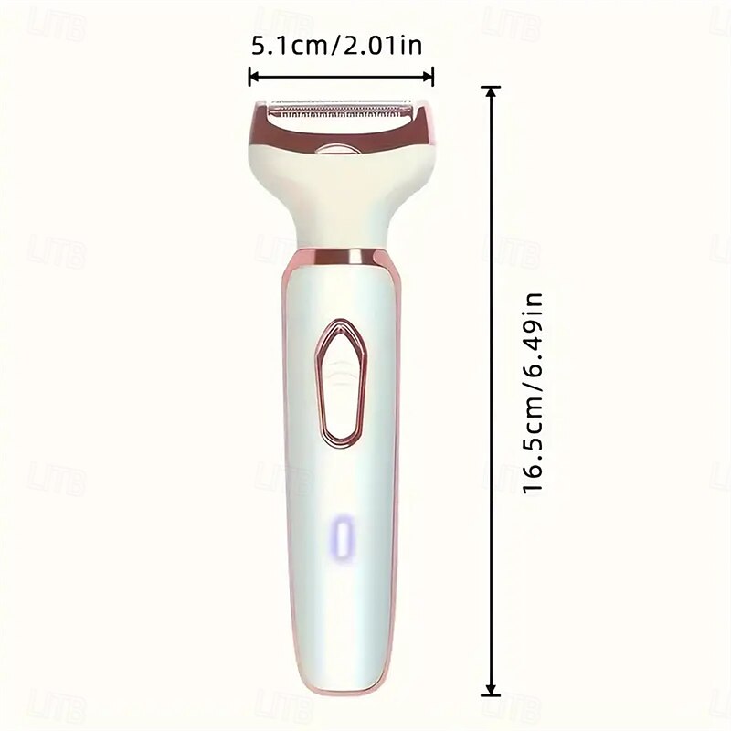 4-In-1 Cordless Electric Razor Rechargeable Portable Trimmer Set Painless Full Body Razor Eyebrow Nose Face Bikini Leg And Armpit Shaving Set2