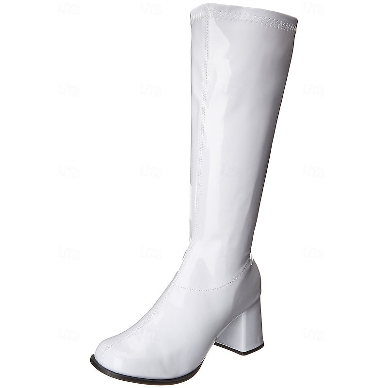 Retro Vintage 1970s Shoes Gogo Boots Knee High Boots Sequins Fancy Dress Women's Carnival Party Club Pride Parade Adults' Shoes