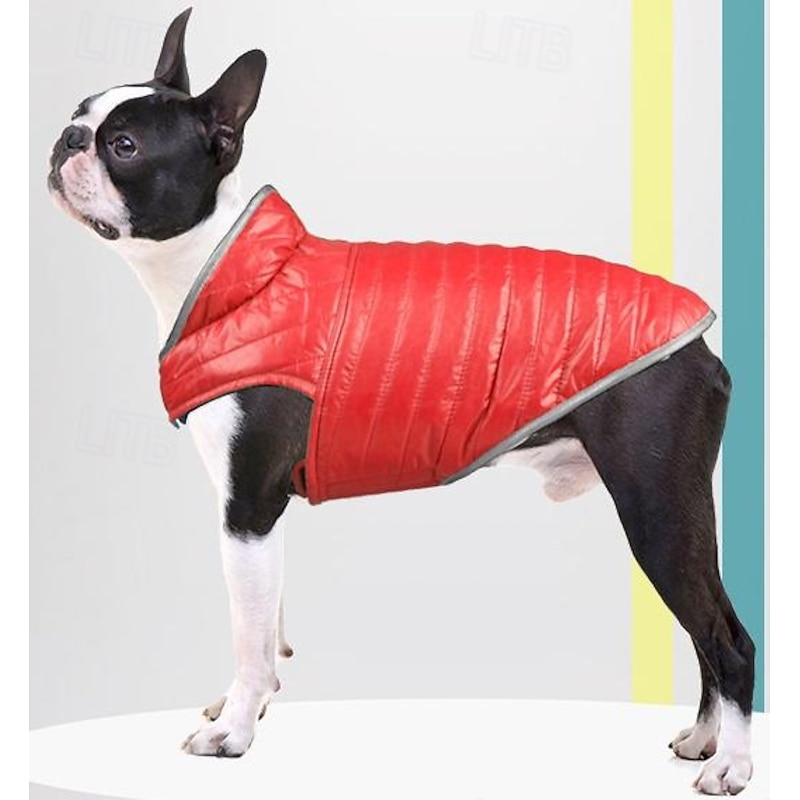 Dog Coat Jacket Vest Puffer Jacket Winter Reflective Adjustable Waterproof Windproof Warm Outdoor Dog Clothing for Small Medium Large2