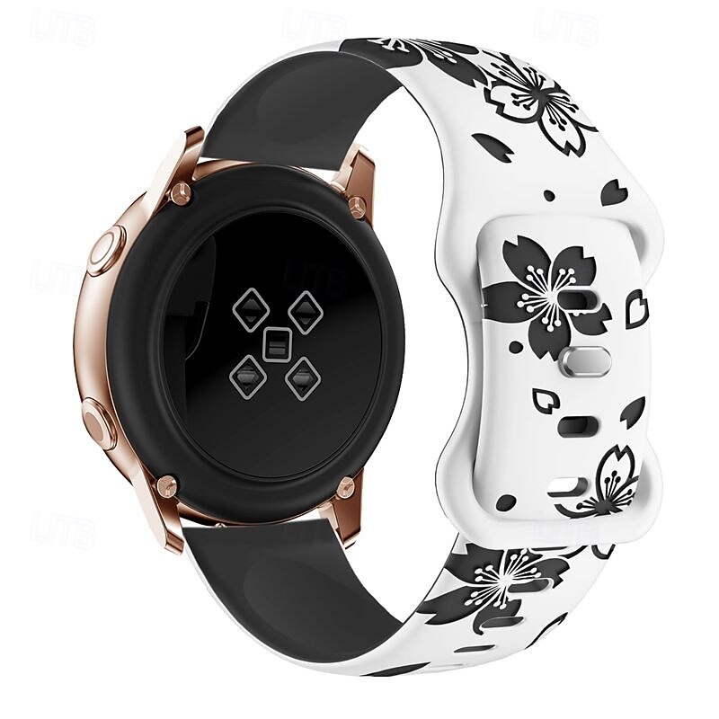 Watch Band for Samsung Galaxy Watch 7/6/5/4 40/44mm, Galaxy Watch 5 Pro 45mm, Galaxy Watch 4/6 Classic 42/46/43/47mm, Watch 3, Active 2, Gear S2 Silicone Replacement  Strap Cute Adjustable Solo Loop3