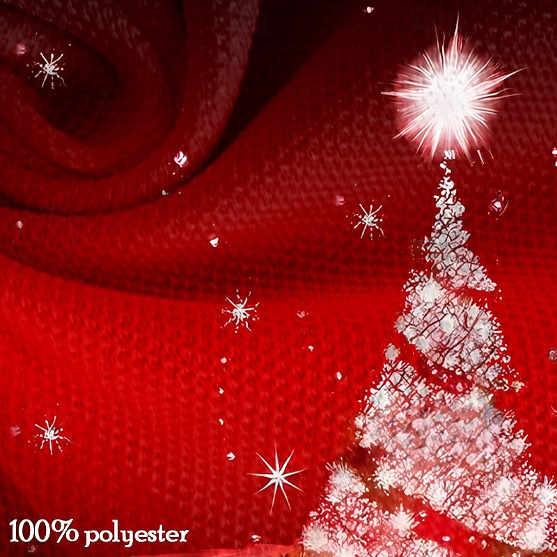 Christmas Men's Sparkly Polo Shirts Golf Polos Shirts Long Sleeve Polo Shirts Collar Casual Party Evening Wear Dailywear Vacation New Year Eve Buttons 3D Print Red3