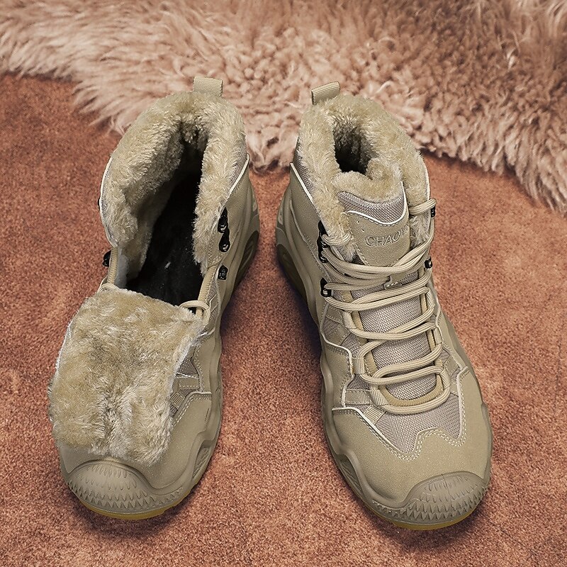 Men's Waterproof Winter Hiking Boots with Fur Lining – Insulated Outdoor Snow Boots for Cold Weather4