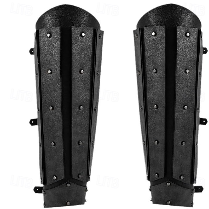 Retro Vintage Medieval Leg Brace Boot Covers Leg Guards Fancy Dress Men's Unisex Viking Carnival Masquerade Performance Stage Renaissance Fair Adults' Legguards2