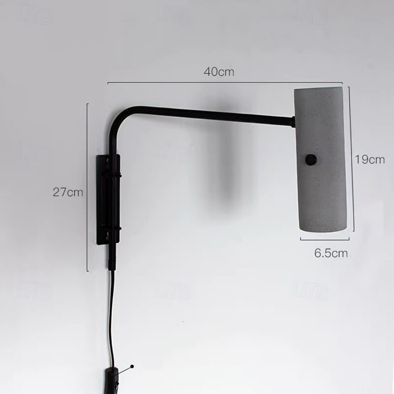 Bedroom Bedside Wall Lamp Minimalist Rotatable Adjustable Swing Arm2