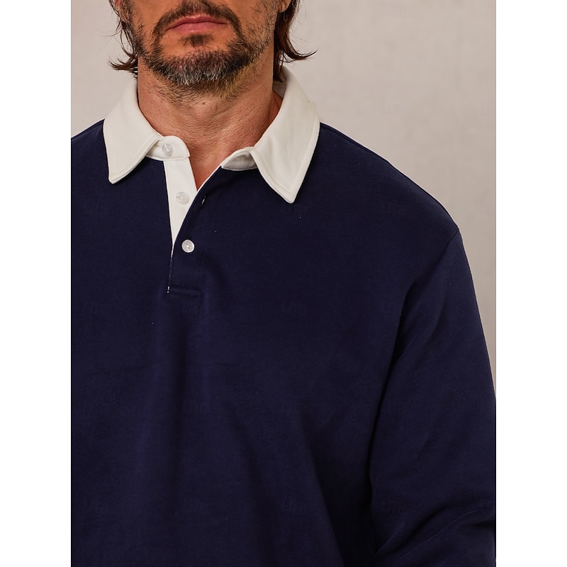 Men's Golf Pullover Sweatshirt Black Navy Blue Dark Grey Long Sleeve Top Golf Attire Clothes Outfits Wear Apparel3