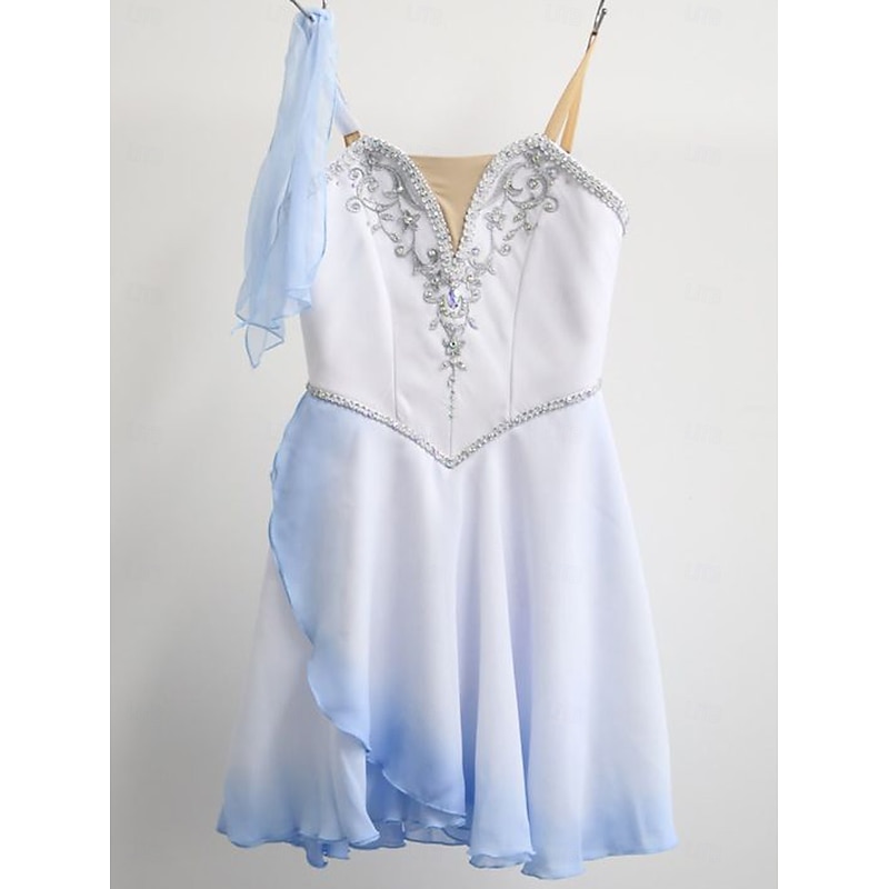 Ballet Dance Costumes For Adults And Children BlueTulle Exam Performance Costumes Competition Training Female Skirts And Performance Costumes4