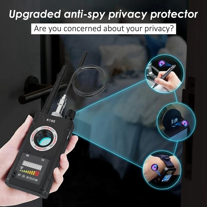 Multifunction Reverse Camera Detector Anti Monitoring GPS Signal RF Tracker Detect Covert Listening Device2