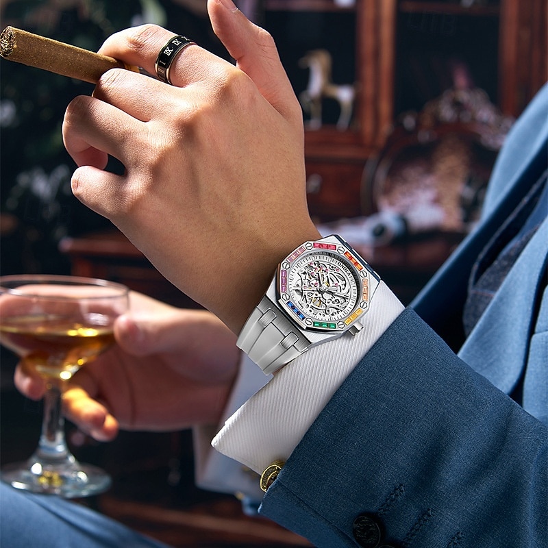 ONOLA Watch Top Brand Luxury Sports Men Wristwatch Waterproof Automatic Mechanical Watches4