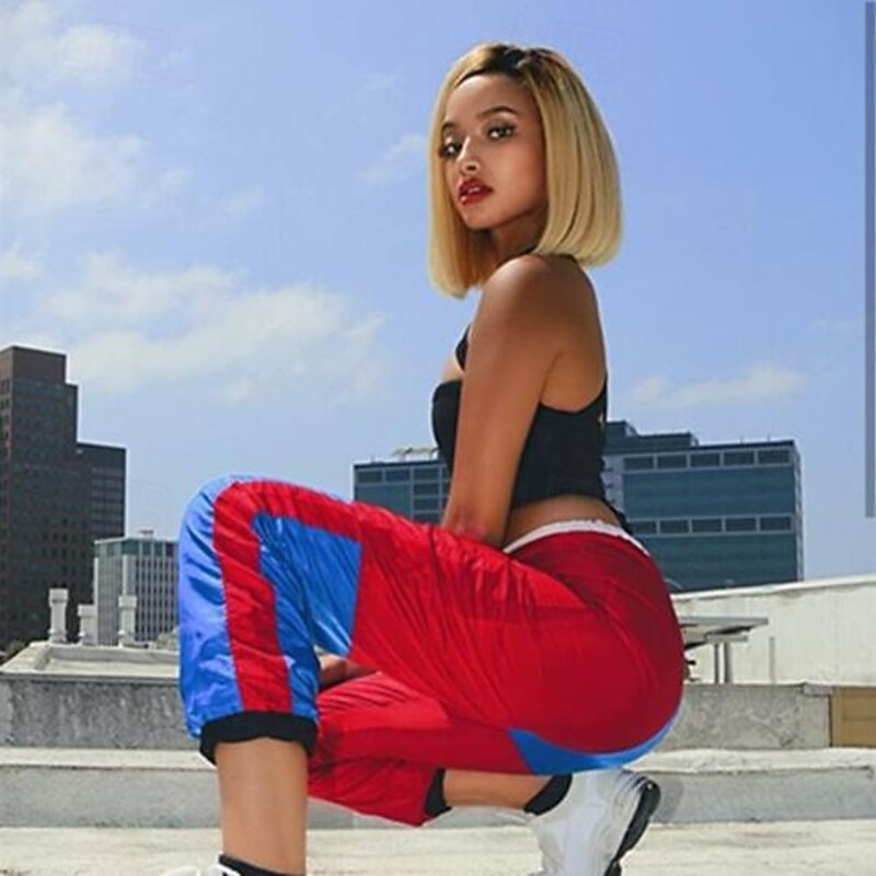 Blonde Wigs For Women Porsmeer Short Bob Straight Hair Wigs For Women Shoulder Length Full Wig Natural3