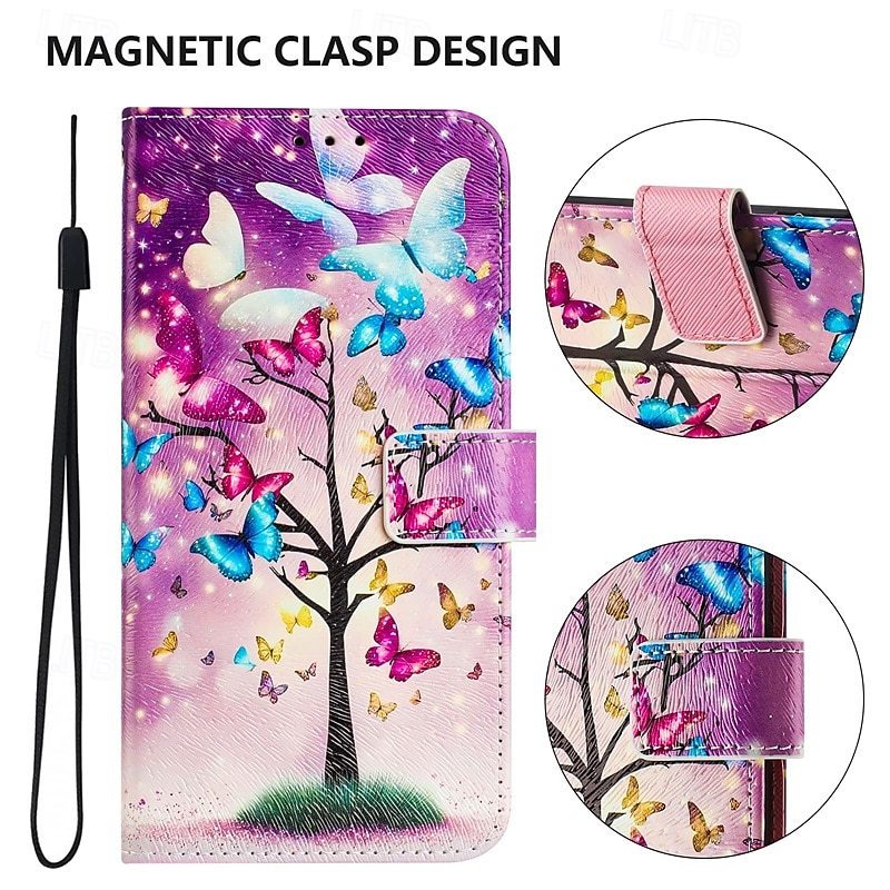 Phone Case For Google Pixel 9 Pro Pixel 9 Pro XL Pixel 8 Pro Pixel 8 Pixel 9 Pixel 7 Pixel 7 Pro Pixel 6 Pixel 6 Pro Wallet Case with Stand Holder Magnetic Full Body Protective Retro TPU PU Leather2