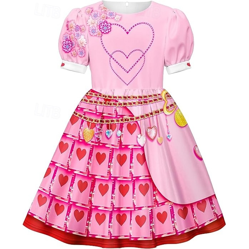 Descendants The Rise of Red Kids Bridget Dress Costume Cosplay Movie Cosplay for Girls' Kid's Children's Day New Year Masquerade Dailywear