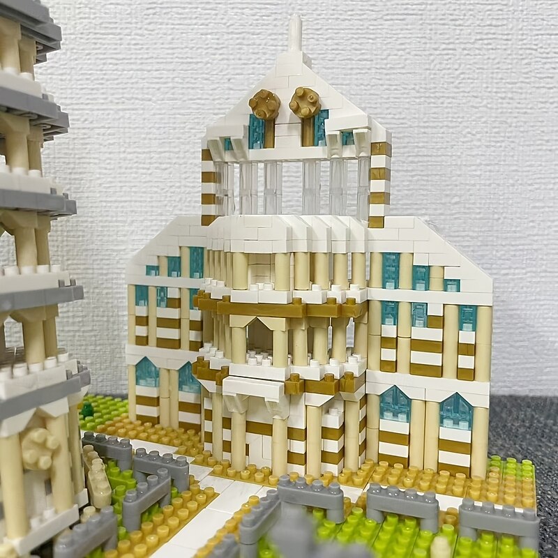 The World-famous Landmark Leaning Tower Of Pisa Architectural Micro-particle Building Blocks Three-dimensional Assembled Educational Educational Art Souvenirs Ornaments Toys And Gifts4