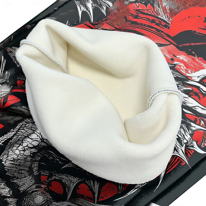 Men's Dragon Fleece Sweatpants Drawstring Elastic Waist Casual Dark Outdoor Home Party Evening Wear Pocket Thermal Winter 3D Print Red3