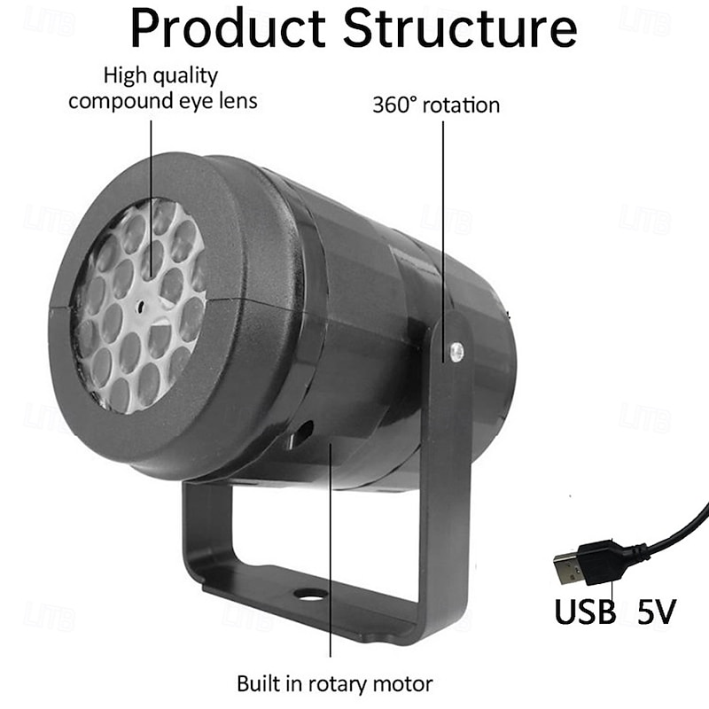 Projector Light Aurora Light Night Light LED Night Light 360Adjustable Laser Light Projector Party Christmas Gift Multi-colors4