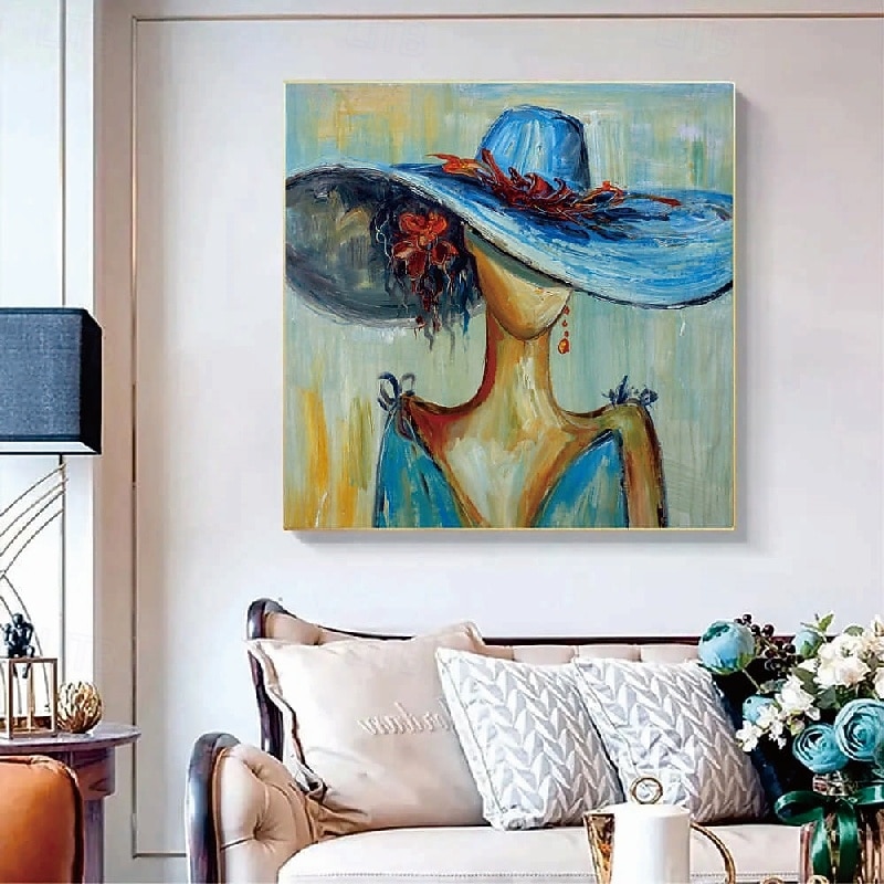 Handmade Woman portrait canvas painting handmade African Women oil painting handmade Wall Art Modern Decor Ideas painting For Your Home And Office Natural And Vibrant Home Wall Decor4