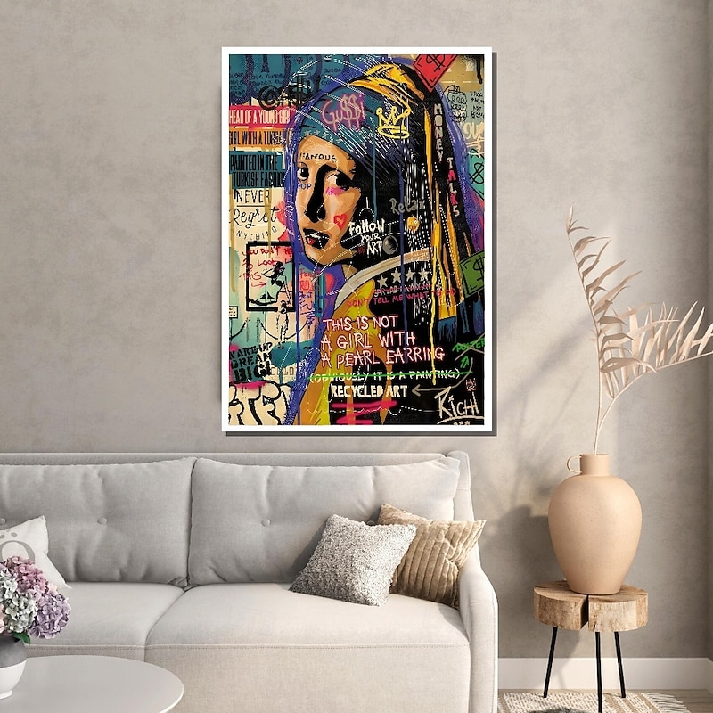 Monopoly Art oil painting handmade street art oil painting Canvas-Richie Rich-Handmade Canvas Street Graffiti Art oil painting  Pop Art Wall Decor oil painting