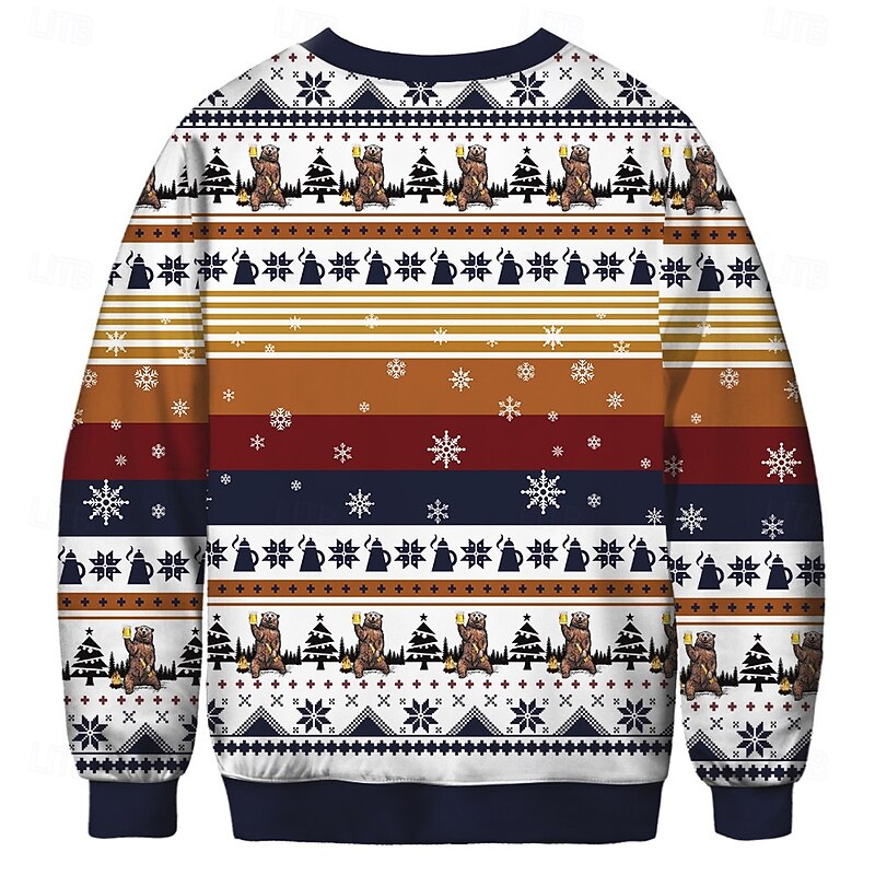 Christmas Santa Claus Hoodie Cartoon Manga Anime 3D Print 3D Graphic For Couple's Men's Women's Adults' Christmas Carnival 3D Print Party Festival4